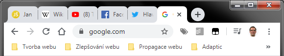 Favicon v záložkách prohlížeče Chrome